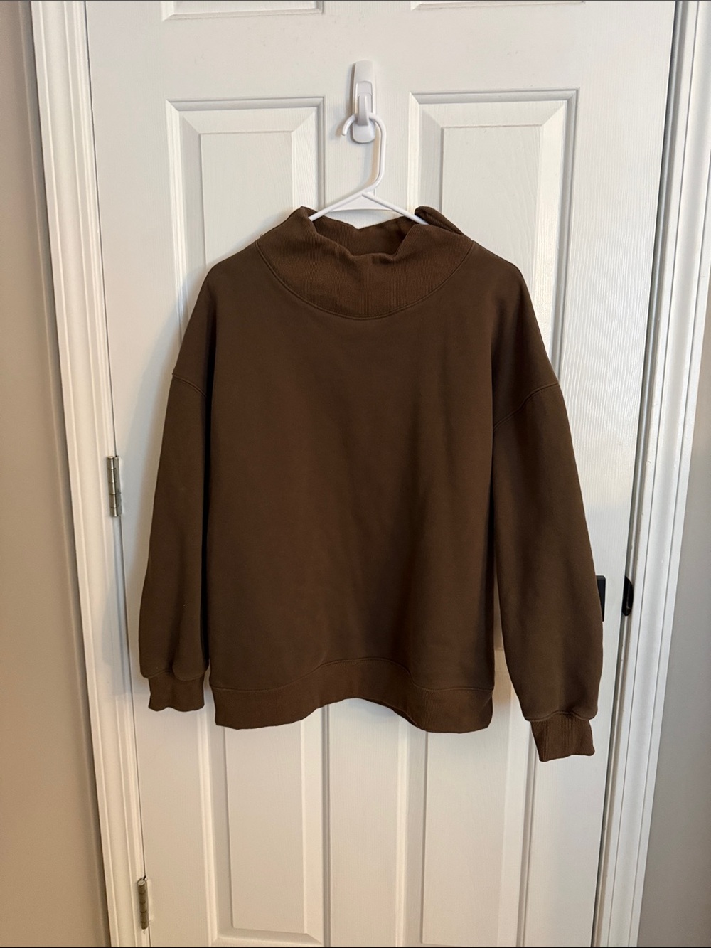 Brown Cozy Pullover Sweatshirt